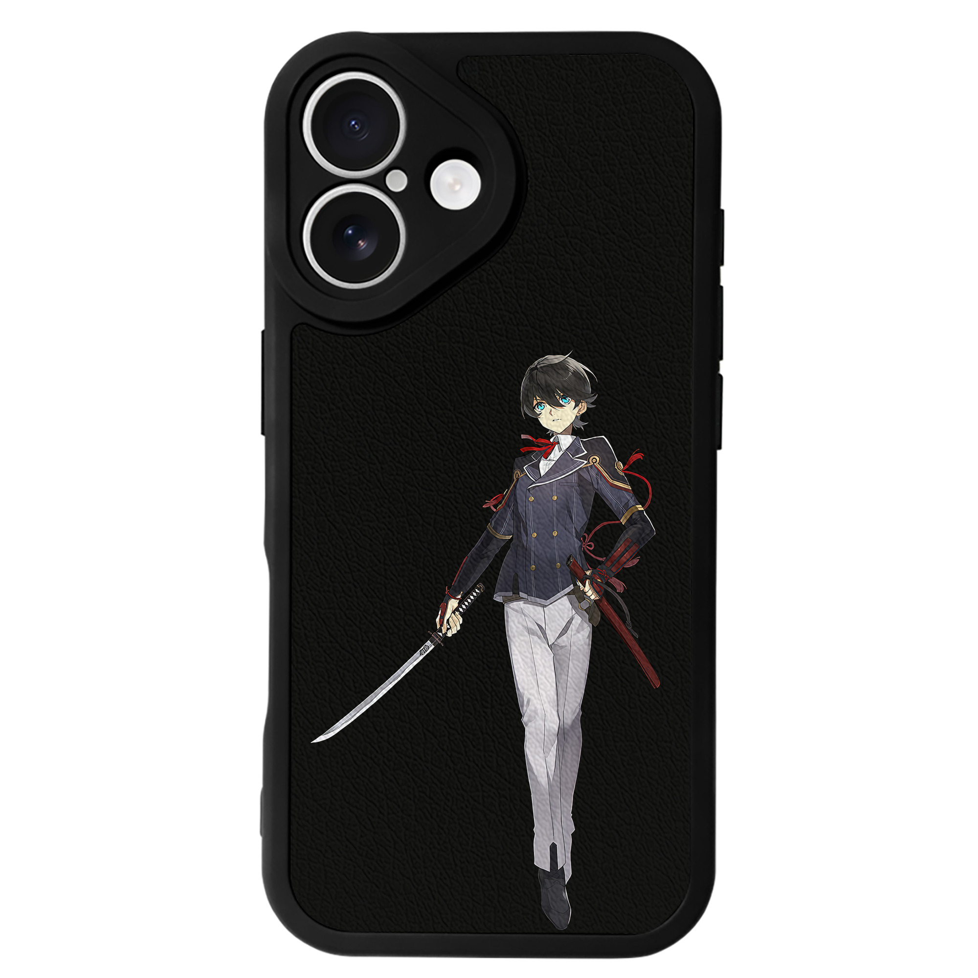 （画像用） 刀剣乱舞 Touken Ranbu 【iPhone 16シリーズ対応】シリコンスマホケース（レザー調） 材質：シリコン